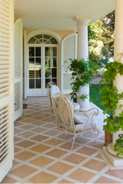 Patio during a sunny day.